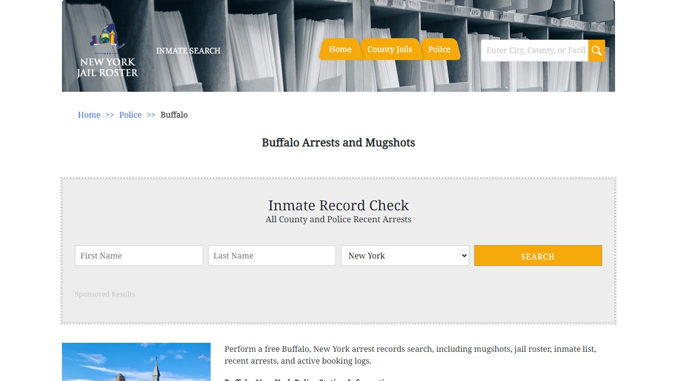 Buffalo Arrests and Mugshots - Jail Roster Search